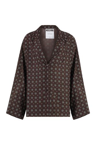 Moschino Printed Silk Shirt - Moschino - Modalova