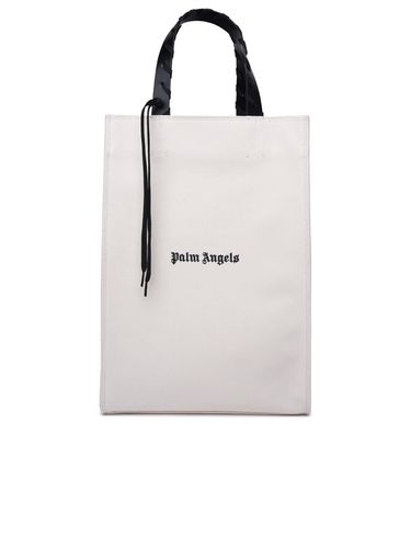 Palm Angels Ivory Cotton Tote Bag - Palm Angels - Modalova