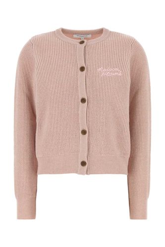 Pastel Pink Wool Cardigan - Maison Kitsuné - Modalova