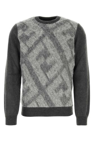 Embroidered Wool Blend Sweater - Fendi - Modalova