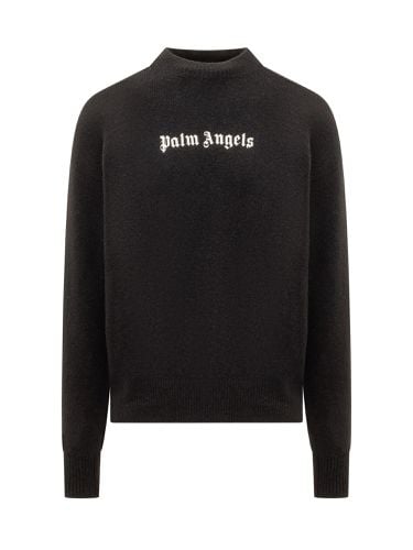 Palm Angels Sweater With Logo - Palm Angels - Modalova