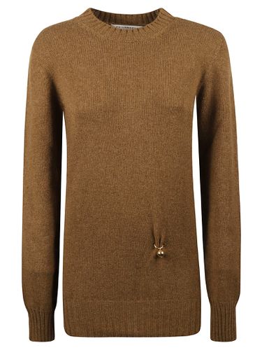 Rib Trim Embellished Sweater - Philosophy di Lorenzo Serafini - Modalova