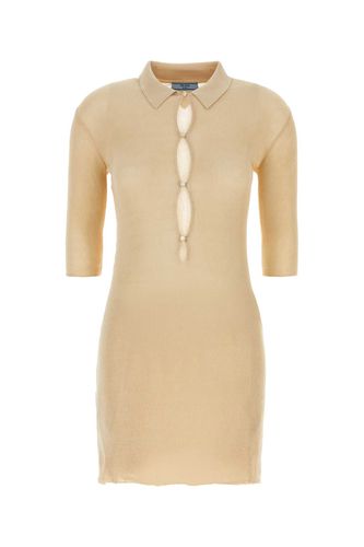 Prada Sand Cotton Polo Dress - Prada - Modalova