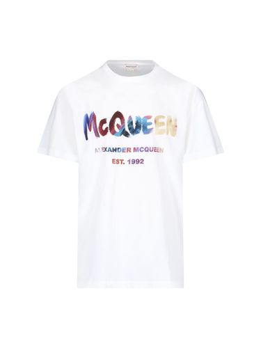 Graffiti Logo T-shirt - Alexander McQueen - Modalova