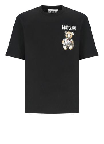 Moschino Drawn Teddy Bear T-shirt - Moschino - Modalova