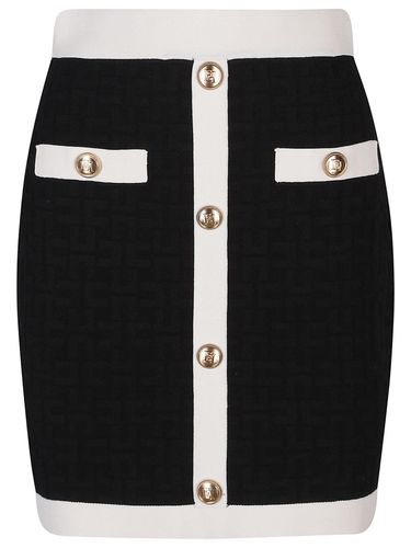 Bi-color Mini Skirt - Elisabetta Franchi - Modalova