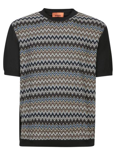 Missoni Zigzag Knit Black T-shirt - Missoni - Modalova