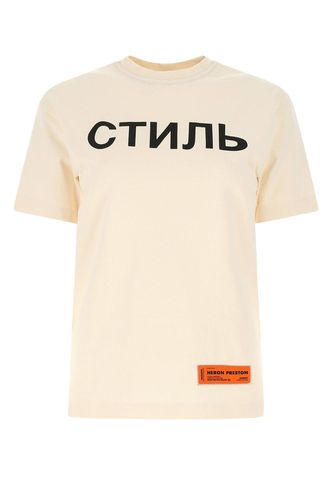 Logo Patch Crewneck T-shirt - HERON PRESTON - Modalova