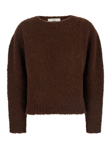 Crewneck Sweater In Alpaca Woman - Tela - Modalova