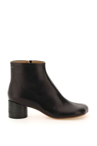 Leather Ankle Boots - MM6 Maison Margiela - Modalova