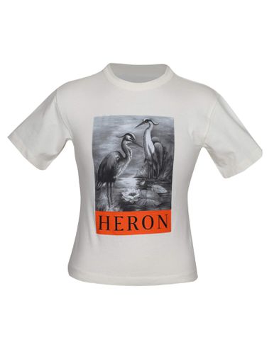Graphic Print Crewneck T-shirt - HERON PRESTON - Modalova