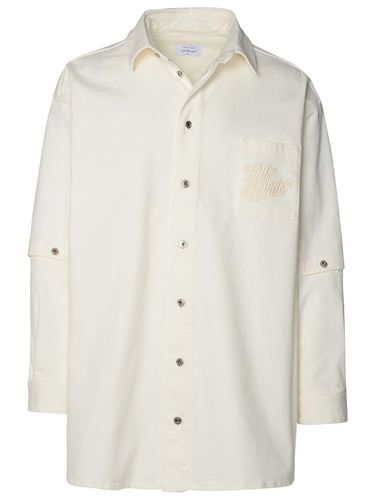 Off-White White Cotton Shirt - Off-White - Modalova