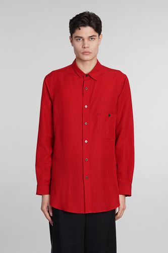 Yohji Yamamoto Shirt In Red Linen - Yohji Yamamoto - Modalova