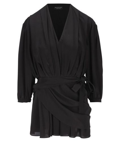 Balenciaga Draped Silk Dress - Balenciaga - Modalova