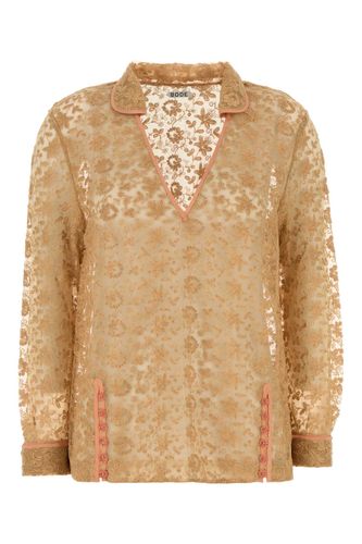 Bode Beige Lace Attic Blouse - Bode - Modalova