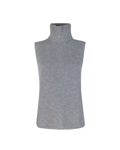 High Neck Sleeveless Vest - Max Mara Studio - Modalova