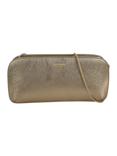 Laminated Chain Logo Clutch - Giorgio Armani - Modalova