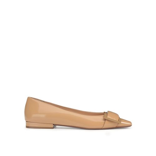 Leather Ballerina Flats - Sergio Rossi - Modalova