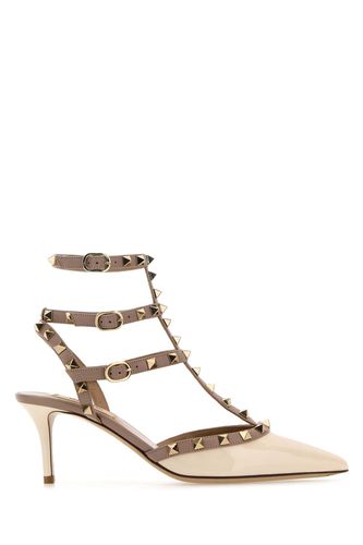 Two-tone Leather Rockstud Pumps - Valentino Garavani - Modalova