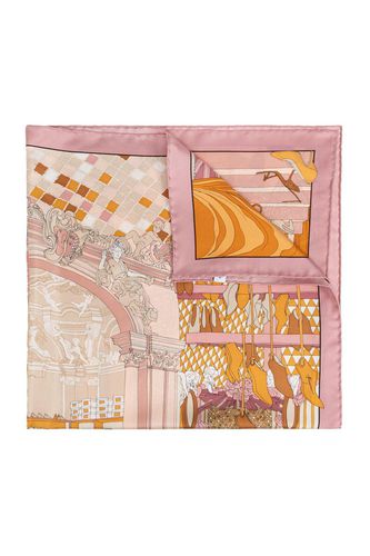 Graphic Printed Satin Scarf - Ferragamo - Modalova