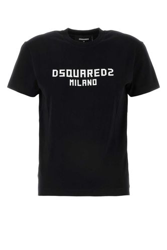 Dsquared2 Black Cotton T-shirt - Dsquared2 - Modalova