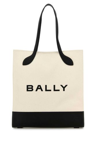 Melange Ivory Canvas Keep On Shopping Bag - Bally - Modalova