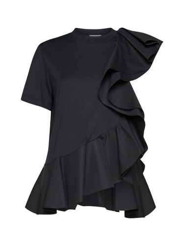 Cotton T-shirt With Lateral Rouches - Alexander McQueen - Modalova