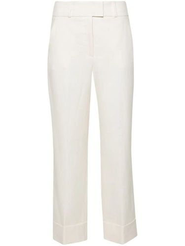 Straight Leg Pants With Lapel - Peserico - Modalova