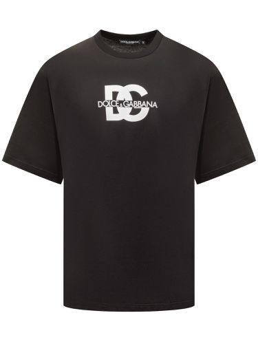 T-shirt With Logo Print - Dolce & Gabbana - Modalova