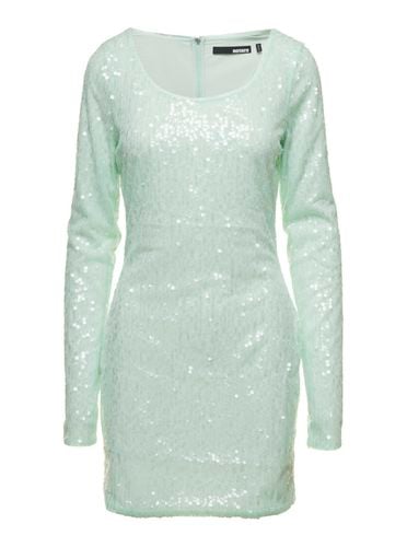 Mini Green Dress With All-over Sequins In Recycled Fabric Woman - Rotate by Birger Christensen - Modalova
