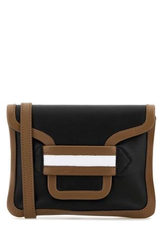 Black Leather Alpha Clutch - Pierre Hardy - Modalova