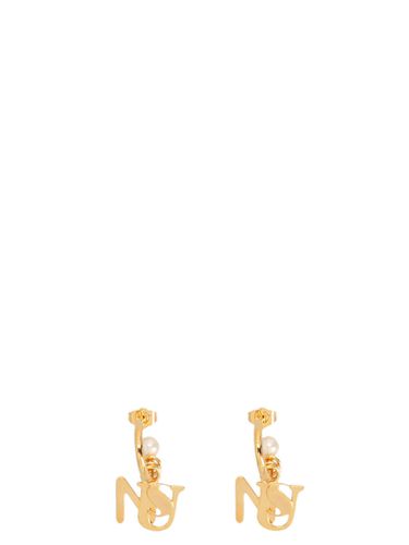 Sunnei Logo Pearl Earrings - Sunnei - Modalova