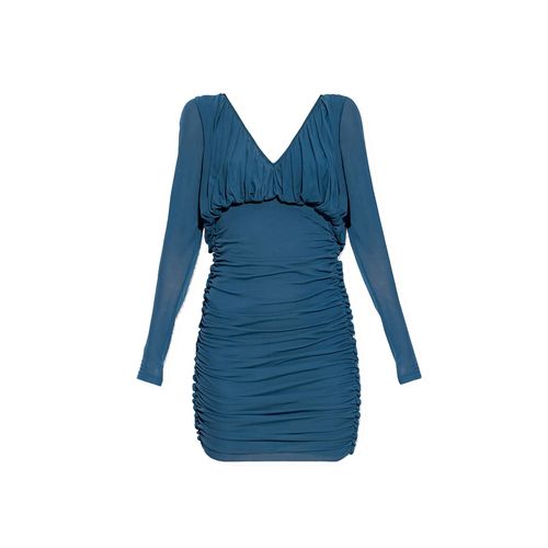 Long-sleeved V-neck Dress - Saint Laurent - Modalova