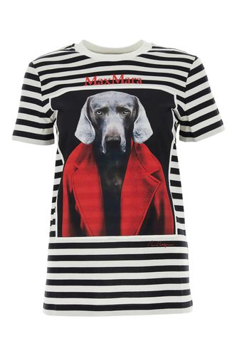 Printed Cotton Rosso T-shirt - Max Mara - Modalova