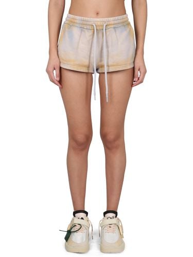 Drawstring High Waist Shorts - Off-White - Modalova