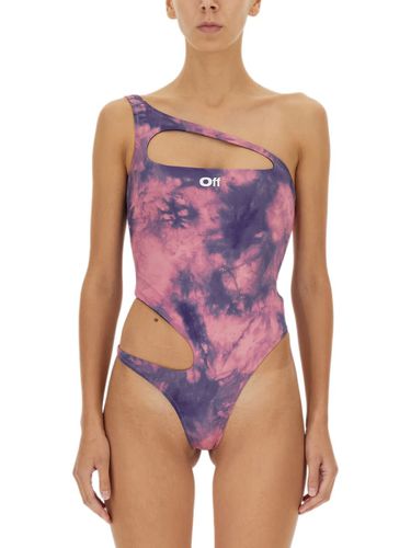 One Piece Swimsuit With Logo - Off-White - Modalova