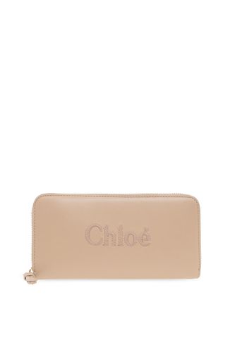 Chloé Leather Wallet With Logo - Chloé - Modalova