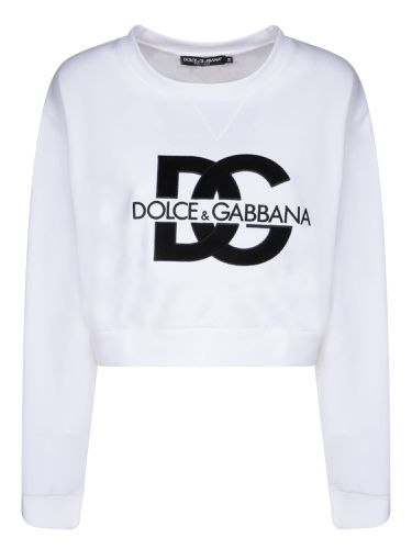 Embroidered Logo Sweatshirt - Dolce & Gabbana - Modalova