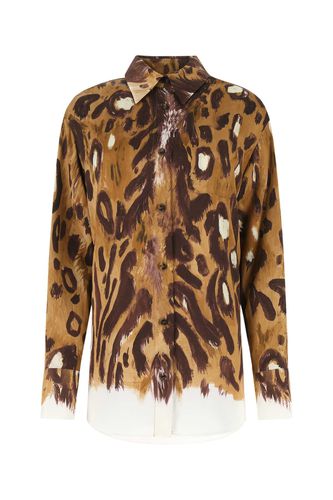 Marni Printed Satin Oversize Shirt - Marni - Modalova