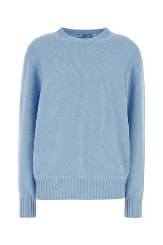 Prada Light Blue Wool Blend Sweater - Prada - Modalova