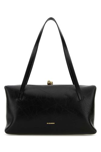 Black Leather Goji Pillow Handbag - Jil Sander - Modalova