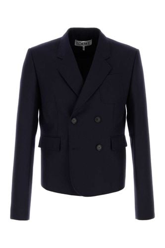 Loewe Navy Blue Wool Blazer - Loewe - Modalova