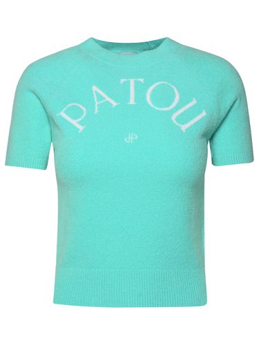 Patou Teal Cotton Blend Sweater - Patou - Modalova