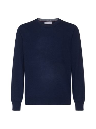 Crewneck Knitted Sweater - Brunello Cucinelli - Modalova