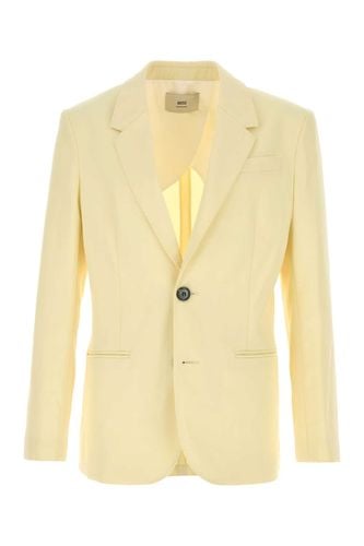 Pastel Yellow Wool Blazer - Ami Alexandre Mattiussi - Modalova