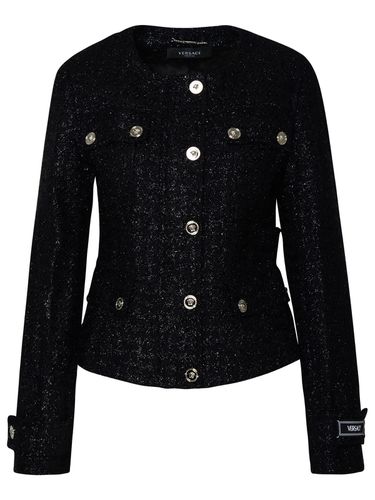 Virgin Wool Blend Jacket - Versace - Modalova