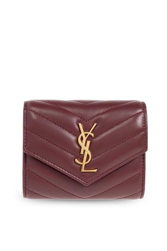 Cassandre Logo Plaque Tri-fold Wallet - Saint Laurent - Modalova