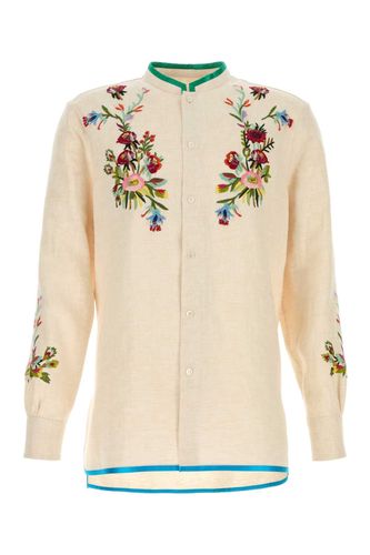 Ivory Linen Shirt - Valentino Garavani - Modalova