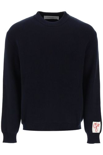 Davis Cotton Sweater With Logo - Golden Goose - Modalova