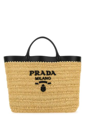 Prada Raffia Shopping Bag - Prada - Modalova